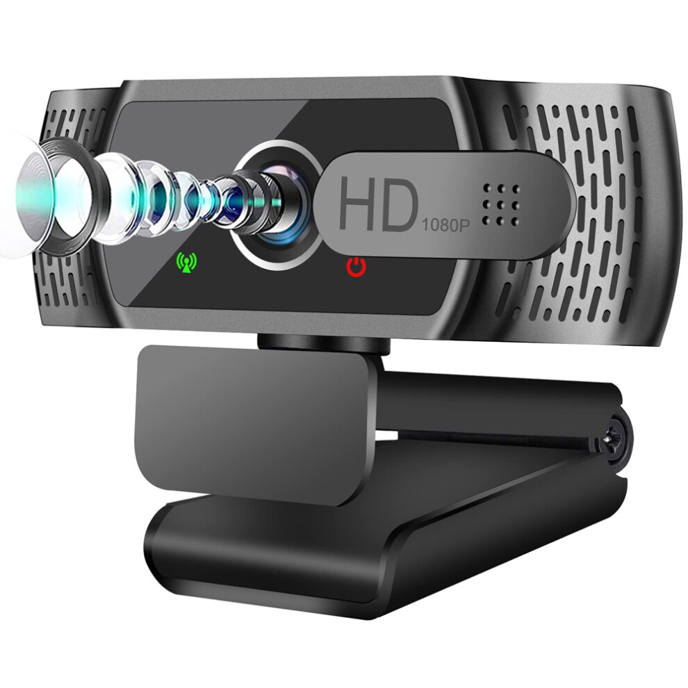 Widescreen Webcam With Automatic Correction, Privacy Shutter For Secure Usage, Advanced H.264 Compression For Efficient Streaming Microphone Light 9044386814340