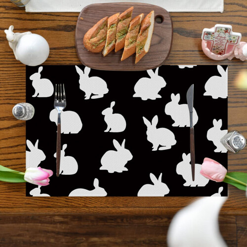 Easter Bunny Placemats 30x45cm Set of 4 2