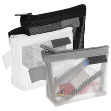Conjunto de 3 Sacos Compactos para Moedas em Nylon