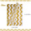Gold and White Tissue Paper 60 Sheets 3 Designs 2
