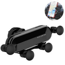 Creative Mobile Phone Holder, Gravity-Based Car Mount, Minimalist Style Wide Compatibility For All 4.0-7.0 Inches Devices Anti-Block And One
