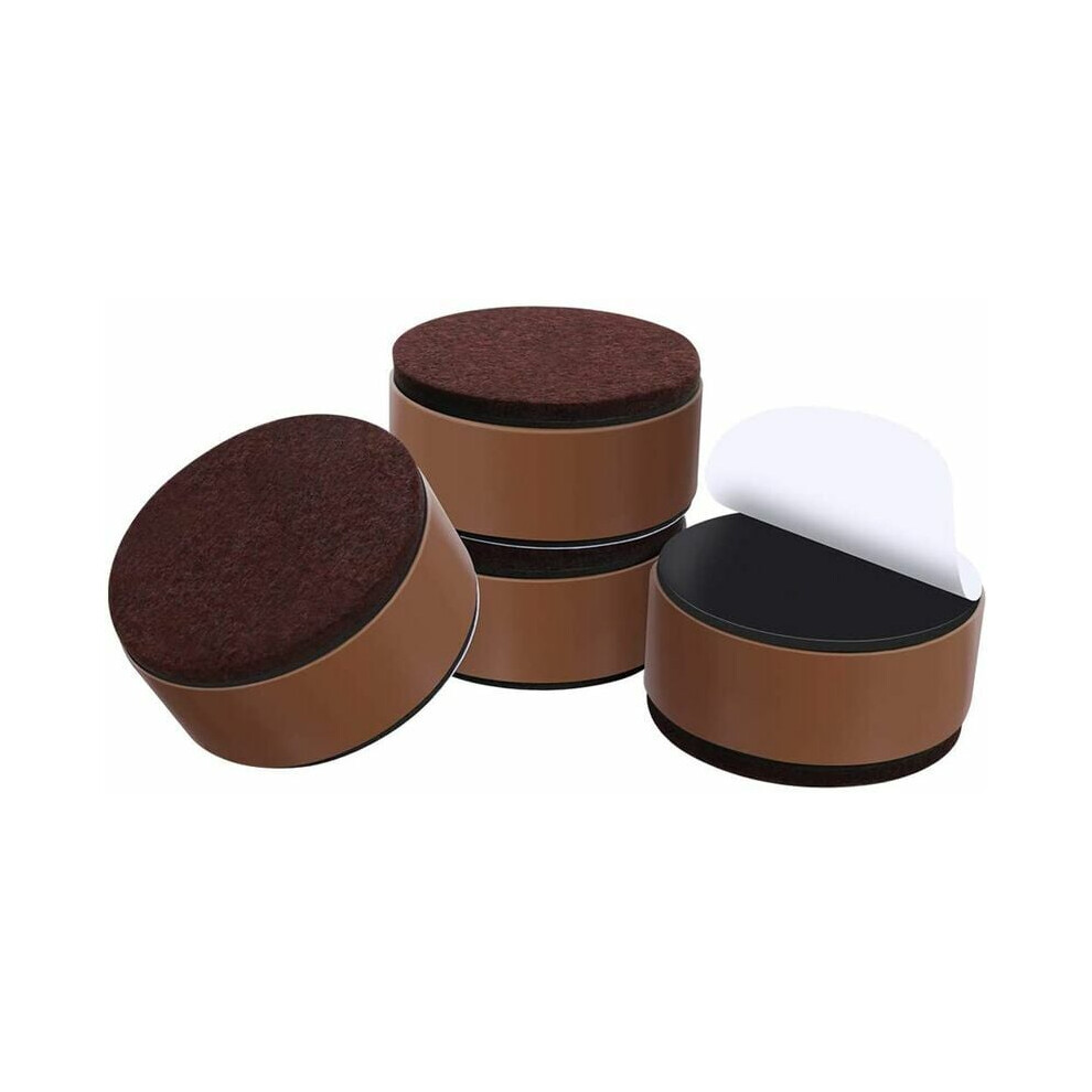 Self-Adhesive Furniture Risers, Solid Materials Carbon Steel Adjustable Bed Lifts for Improved Accessibility, Non-Slip Shock Absorption Heavy Duty