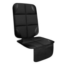 Universal Car Seat Protector for Child Safety Seat, Anti Slip Backing with Adjustable Straps and Rear Anti-Slip Insert, Waterproof Fabric Car Seat