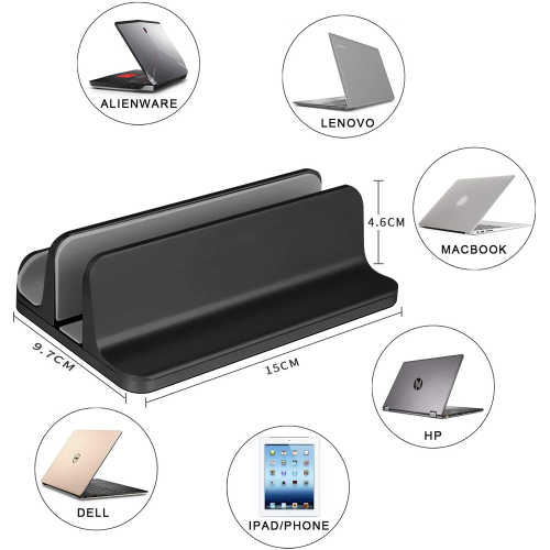 Adjustable Vertical Laptop Stand With Exquisite Workmanship And Dual Slot Design For Enhanced Space Utilization, High Performance, Long Lasting 2
