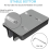 Adjustable Vertical Laptop Stand With Exquisite Workmanship And Dual Slot Design For Enhanced Space Utilization, High Performance, Long Lasting 5