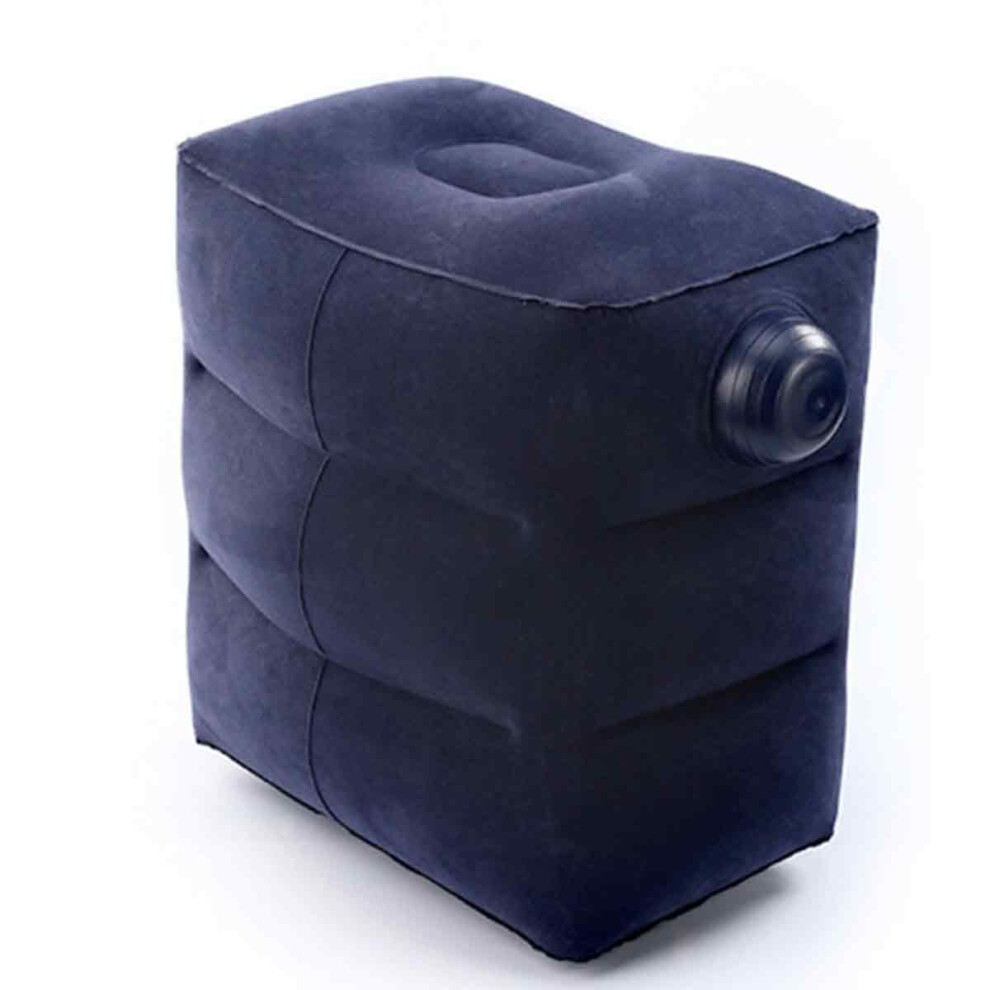 Push-Up Inflatable Travel Leg Rest Pillow, Adjustable Heights Inflatable Foot Rest For Airplane And Car, Compact Portability Travel Foot Rest Pillow 9044386787095