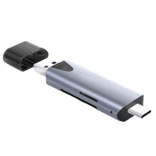 2 in 1 Type-C/USB 3.0 Card Reader TF/ Card Reader High Speed Card Reader for PC Laptop Cameras Accessories