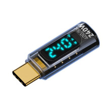 Type C to Type C OTG Adapter 240W USB4 Digital Display Charging Adapter 8K Video Transfer for Phone Tablet Clear