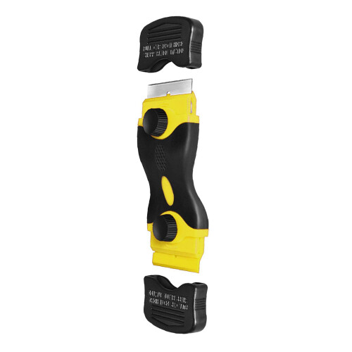 Versatile Cleaning Assistant, Flexible Rubber Razor Holder, Ergonomic Handle for Secure Grip,  Replacement Blades for Various Cleaning Needs 1