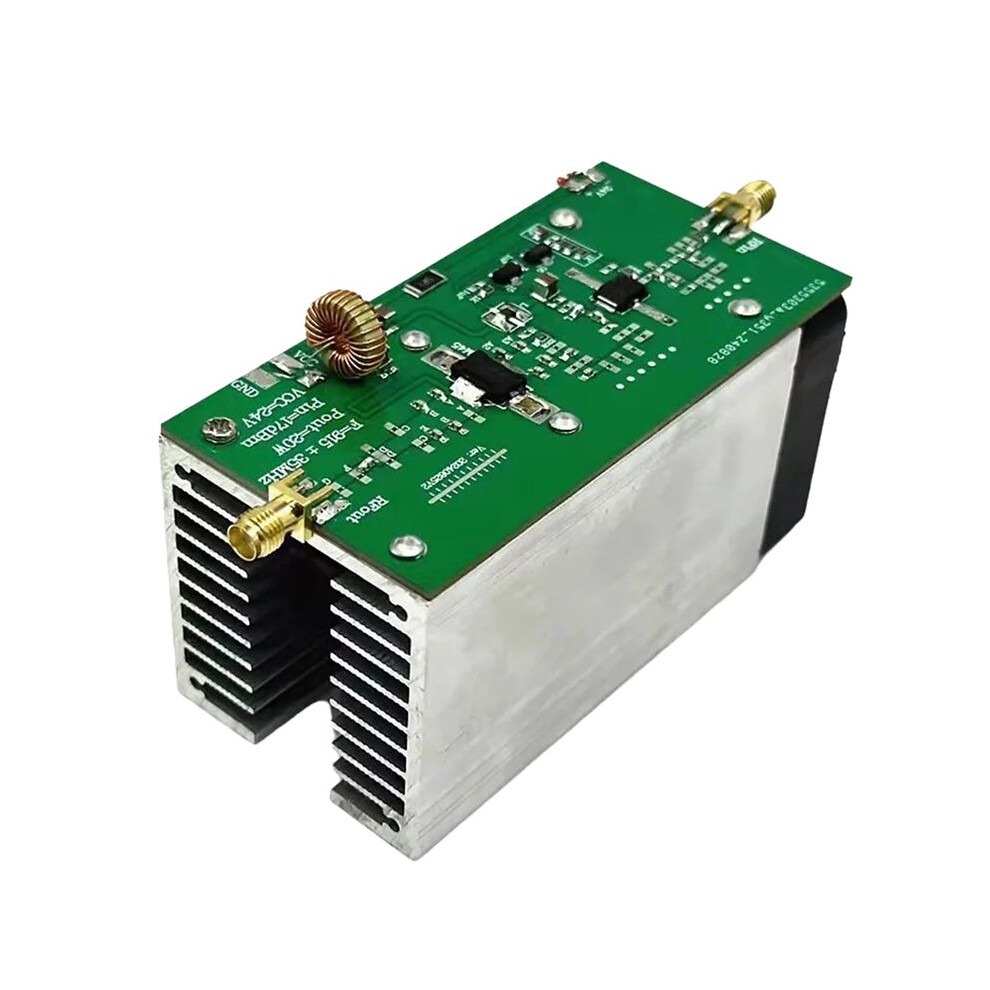 Rf Power Amplifier 915Mhz 20W+ Rf Power Amp With Heat Sink Radio Rf Amplifier For Ham Radio 24V-28V 4713038413143