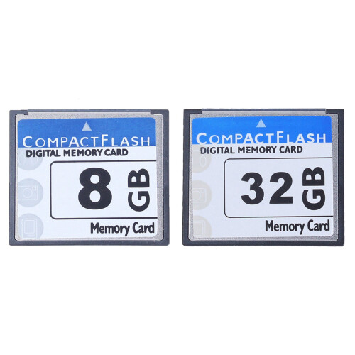 2Pcs Professional Compact Flash Memory Card(White & ) - 8Gb & 32Gb