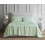 Ensemble de draps en percale de coton pour lit simple – Vert sauge, 45 cm de profondeur 3
