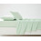 Ensemble de draps en percale de coton pour lit simple – Vert sauge, 45 cm de profondeur 5