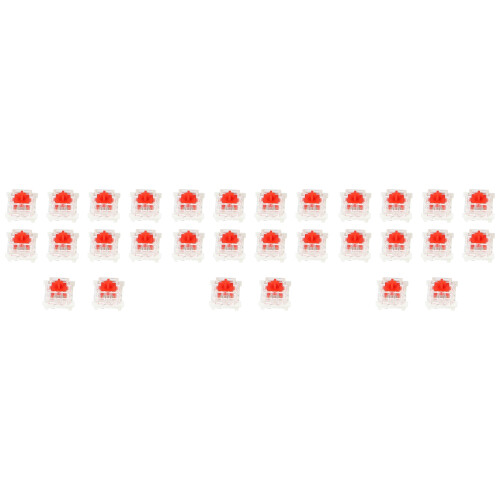 30Pcs Plastic For  Red 3 Pin MX RGB Mechanical  Keyboard Replacement