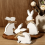 White Wooden Easter Tabletop Decor 5