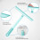Multi-Use, Rotate-Lock Mechanism, For Various Surfaces, Silicone Blade, Versatile Glass Scraper, High Performance, Long Lasting, User Friendly 7