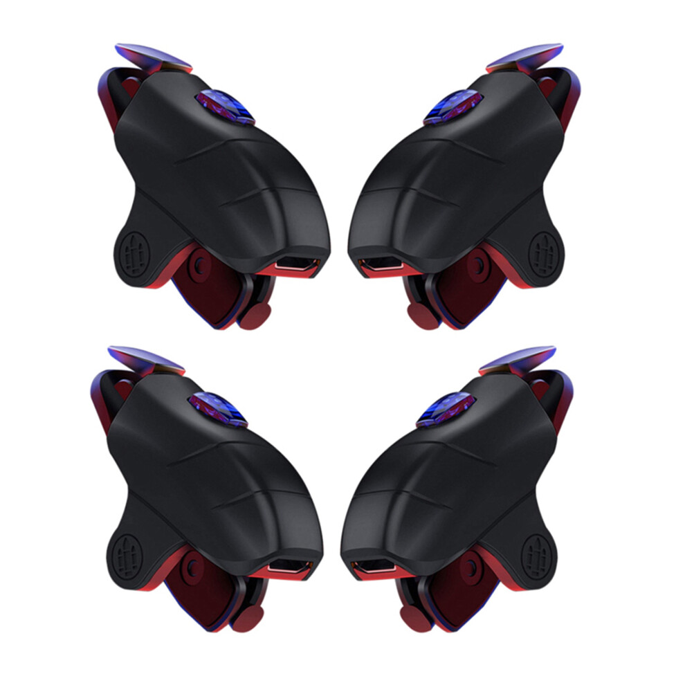 2X Mobile Game Controller Gamepad L1r1 Trigger Aim Button Shooter Joystick For Pubg Alloy Button Pot Slice 6031029001024