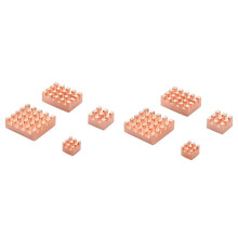 8 Pieces Cooling Copper Heatsink for Raspberry Pi 4B 1G 2G 4G Cooling Heatsinks Cooler(Pure Coper Heatsink)