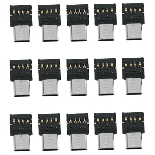 15Pcs Ultra  Type-C USB-C to USB 2.0 OTG Adapter for Cell Phone Tablet & USB Cable & Flash Disk
