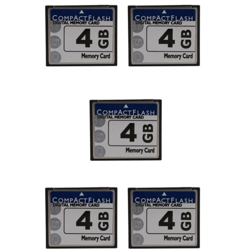 5X Professional 4 Gb Compact Flash-Speicherkarte (Whiteandblue)