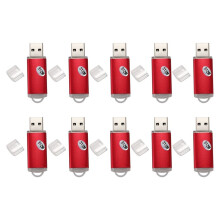 10X USB 2.0 Flash Memory Stick Pen Drive Storage Thumb Color:Red Capacity:512MB