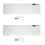 2X Set Tastiera Wireless Sottile Bianca + Mouse Ottico Wireless per PC E Laptop 1