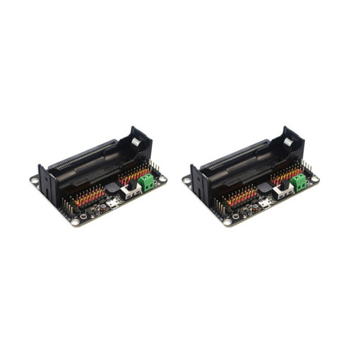 2X pour Carte D'Extension MICROBIT pour Carte Adaptateur Microbit Robot de Programmation de Voiture Intelligente DIY Expansion Python