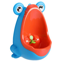 (Blue) Kids Potty Training Urinal, Splashproof Wall-Mounted Urinal, Fun Bathroom Trainer for Boys, Portable and Easy to Install