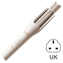 (UK plug, White) Automatic Curling Iron - 32mm Barrel Anti-Scald Ceramic Hair Curler, Negative Ions for Smooth Curls