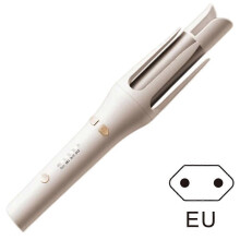 (EU plug, White) Automatic Curling Iron - 32mm Barrel Anti-Scald Ceramic Hair Curler, Negative Ions for Smooth Curls