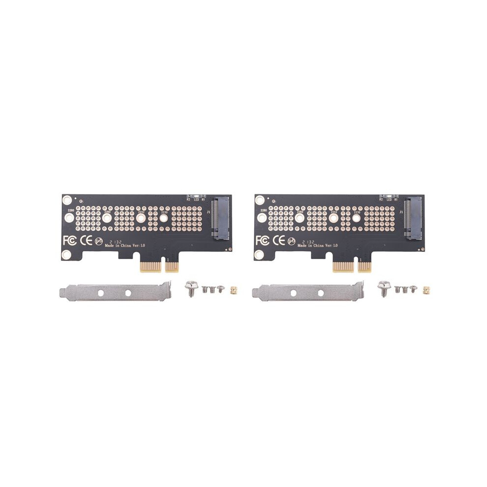2X Nvme Pcie M.2 Ngff Ssd To Pcie X1 Adapter Card Pcie X1 To M.2 Card Support 2230 2242 2260 2280 Size Nvme M.2 Ssd 6132829072334