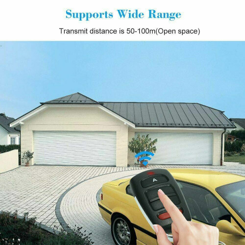 Cloning Remote Control Keychain, Innovative Solution for Electronic Garage Doors and Vehicle Central Locking, 3 Programmable Function Keys 2