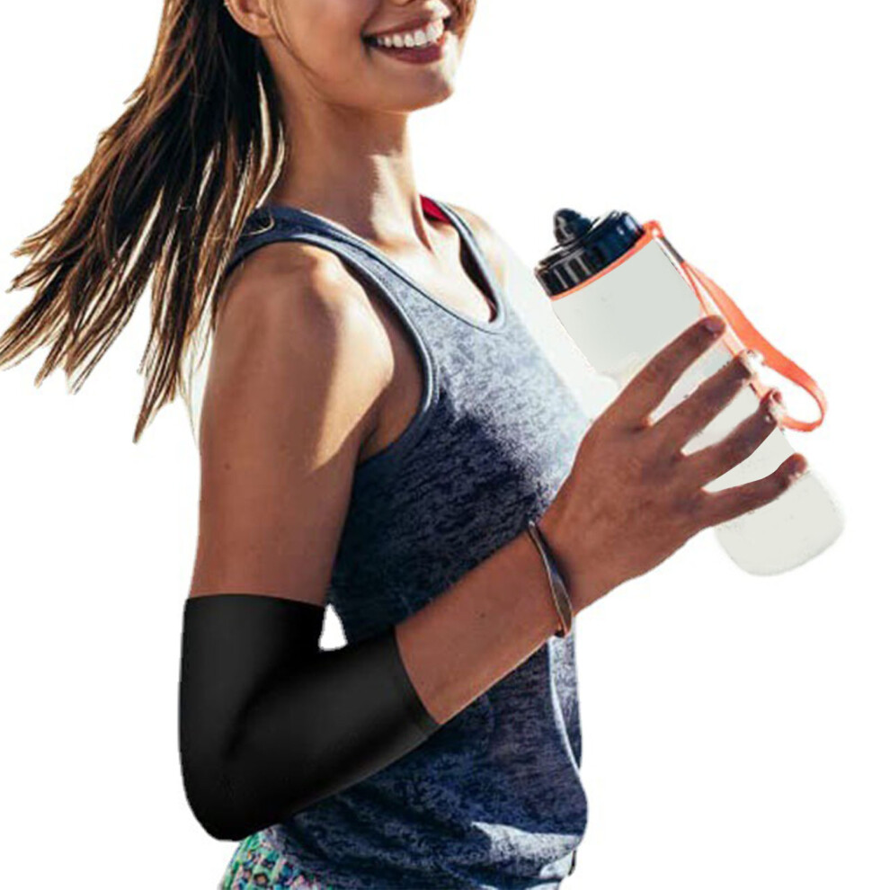 Elbow Gel Sleeve Cold/Hot Compression Brace, Elastic Fit, S