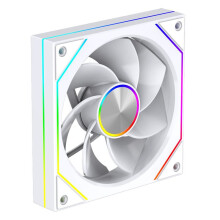 Computergehäuselüfter, 120 mm, 5 V, 3-Polig, ARGB, 4-Polig, PWM, 12 V, Großes Luftvolumen, 49,32 CFM, 1600 U/Min, Rücklauflüfter, Weiß