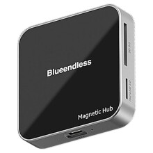 Blueendless Magnetischer USB-C-Hub USB A 3.2 10 Gbit/S PD100W Typ-C Multiport-Adapter /TF-Karten-Hub für  16 15 Pro Max 7