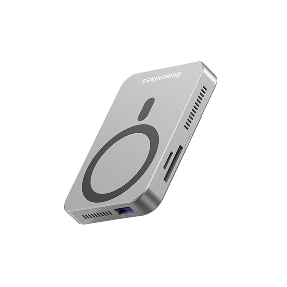 Blueendless Usb-C Docking Station Magnetic 10Gbps M.2 Nvme Ssd Enclosure With Cooling Fan Pd100w Usb3.2 Sd3.0/Tf3.0 6033393095104