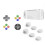 For  2 Protective Case+Thumb Grip Set+D-Pad Button Cap Kit Split Protective Case for   2 1
