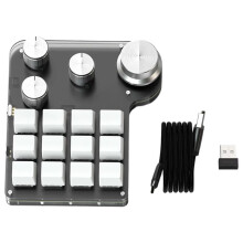 USB Programming Custom Macro 12 Keys 4 Knobs RGB BT Mechanical Keyboar Gaming Keypad Mechanical Hotswap Macropad B
