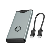 40 Gbps SSD-Hårddiskkabinett Turbofläkt Kraftfull Värmeavledning M.2 NVME Dual Protocol USB4.0-Diskkabinett