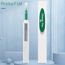 2.5mm Fiber Optic Cleaning Pen+Dust-Free Paper SC/FC/ST One-Click Cleaning Fiber Cleaner Optical Fiber Connector Cleaner