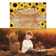 Zonnebloem Achtergrond Fotografie Doek 210x150cm Gele Bloem Muur Tuin Bruiloft Verjaardag Fotografie Achtergrond Doek