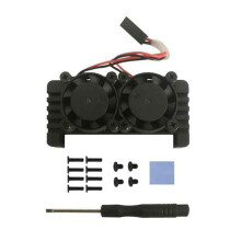 Dual Fan Aluminum Heatsink Case for Raspberry Pi Zero 2W Enhanced Cooling Durable Protection for PI0 2W Models