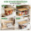 (Medium) Stackable Trash Bag Dispenser with Bamboo Lid, Under Sink Garbage Bag Holder Organizer for Kitchen & Laundry Storage 4