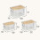 (Medium) Stackable Trash Bag Dispenser with Bamboo Lid, Under Sink Garbage Bag Holder Organizer for Kitchen & Laundry Storage 5