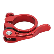 Collier de selle léger en alliage d'aluminium pour vélo, diamètre 34,9 mm, rouge, usiné CNC