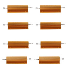 8X Gold Aluminiumplattierter Leistungswiderstand Widerstand 100W, 8 Ohm 8R