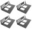4X Mining Frame Mining ETH Motherboard Bracket Thickened Bitcoin Mining Rig Case Support ITX/  ATX for 8 GPU(ATX) 1