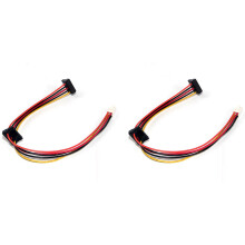 2X ATX Hauptplatine 4Pin Auf 2-Port Serial ATA Festplattenadapter Stromkabel für IPC & Tax Kontrolleur 18AWG