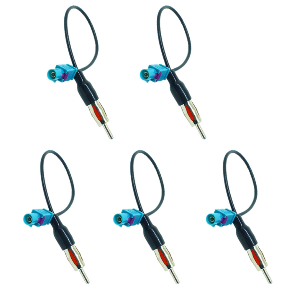 5X Universal Fakra To Din Car Stereo Radio Aerial Adaptor Mast Antenna Adapter 6133053080959