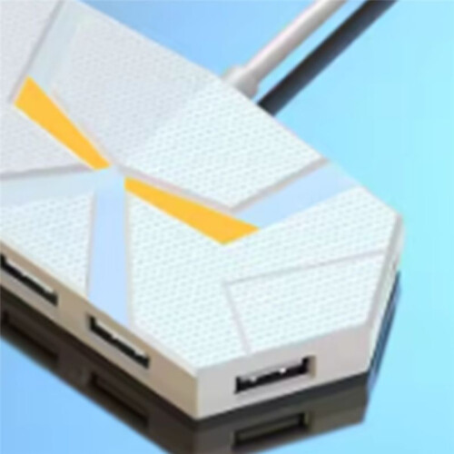 0.6CM HUB 7-Port Compatible USB2.0 Expansion Splitter Laptop Connect Hard Drive Computer TYPE-C Stable Transfer Data